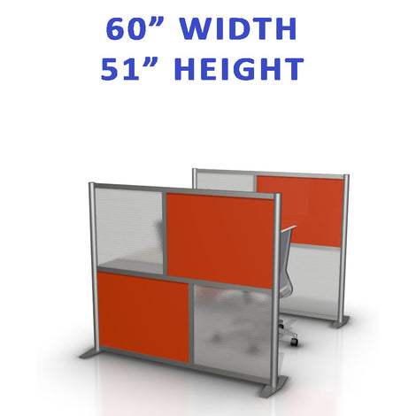 60&quot; wide Low Height Modern Office Partition Collection