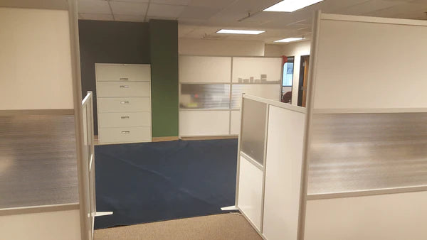 CiviCore in Denver, CO enjoying their clean & modern cubicles!