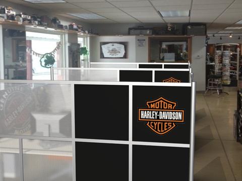 Harley really knows how to roll with our iDivide partitions! Customize with our logo print service!