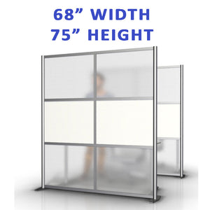 68" width by 75" height office partitions products collection. Modular Room Partition System to divide offices, desks, healthcare facilities, to divide rooms. Room dividers for offices, office cubicles, partition walls.
