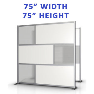 75" width by 75" height office partitions products collection, Modular Room Partition System to divide offices, desks, healthcare facilities, to divide rooms. Room dividers for offices, office cubicles, partition walls