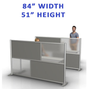 84" width by 51" height office partitions products collection. Modular Room Partition System to divide offices, desks, healthcare facilities, to divide rooms. Room dividers for offices, office cubicles, partition walls.