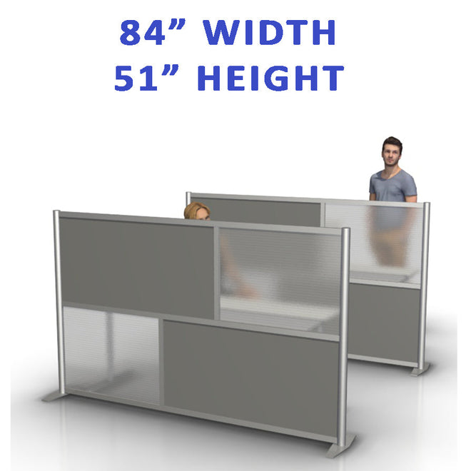 84&quot; Wide - Low Height Office Partitions &amp; Desk Divider Collection