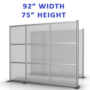 92" width by 75" height office partitions products collection. Modular Room Partition System to divide offices, desks, healthcare facilities, to divide rooms. Room dividers for offices, office cubicles, partition walls.