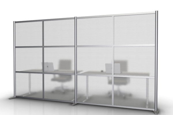 Modern Office Partition Wall - 133" x 75", Translucent Panels