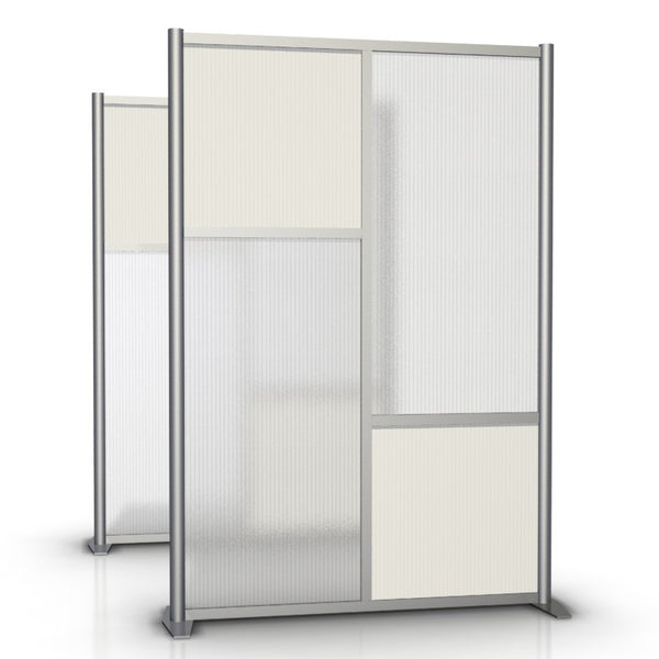 51" wide x 75" high Office Divider, White & Translucent - SW5175-4