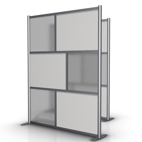 60 inch wide by 75 inch high Room Partition. Modular Room Partition System to divide offices, desks, healthcare facilities, to divide rooms. Room dividers for offices, office cubicles, partition walls.