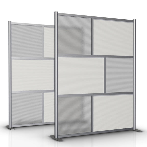 60 inch wide by 75 inch high Room Divider. Modular Room Partition System to divide offices, desks, healthcare facilities, to divide rooms. Room dividers for offices, office cubicles, partition walls.