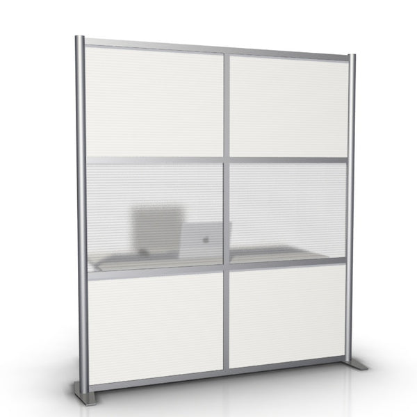 Office Partition & Room Divider, Translucent Panels, 68" wide x 75" high