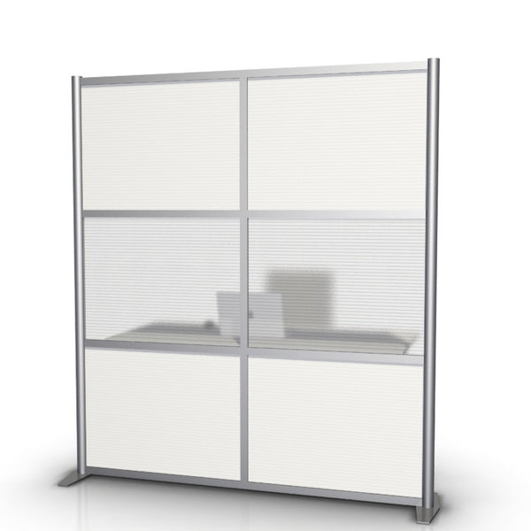 Office Partition & Room Divider, Translucent Panels, 68" wide x 75" high