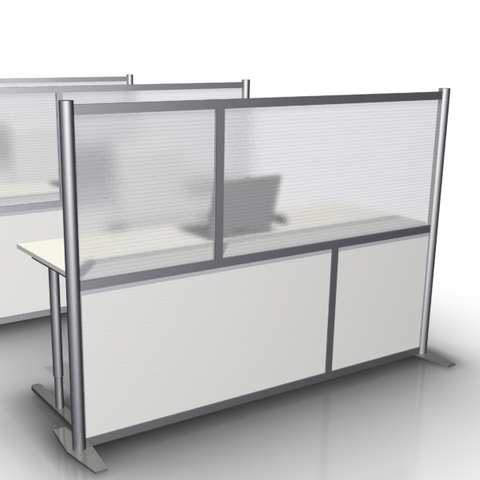 75" by 51" high office divider partition