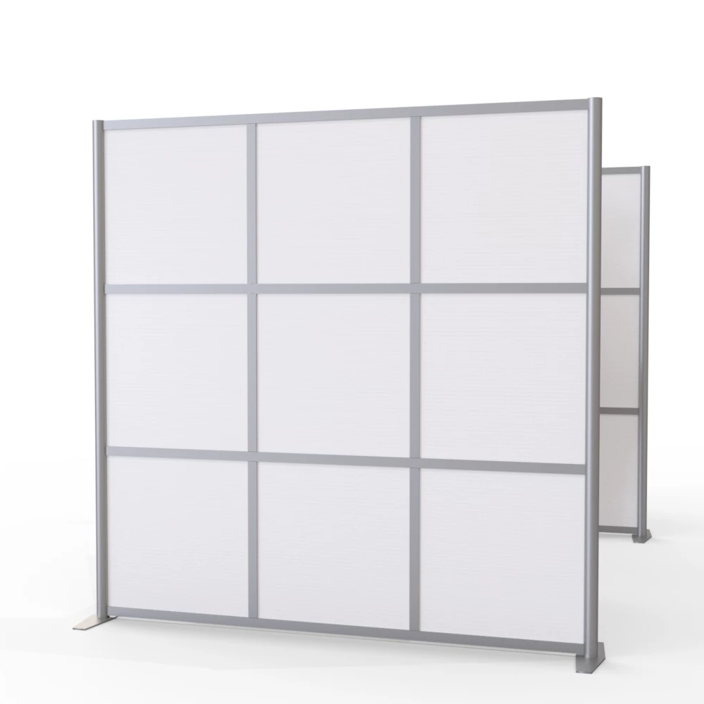 modern office partition cubicle panel 75" x 75" white