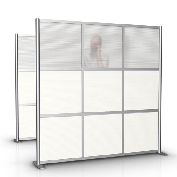 modern office partition cubicle panel 75" x 75" white