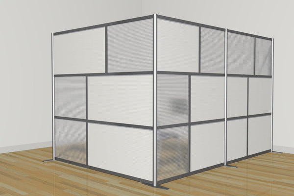 L-Shapped Office Partition118" x 84" x 75" Tall