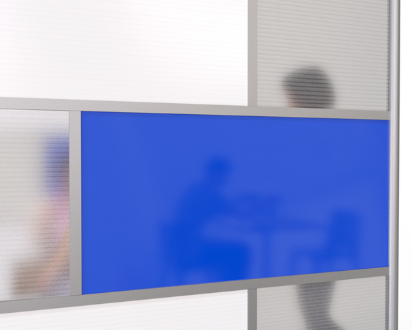 Blue Acrylic Plexiglas Panel for Room Partitions