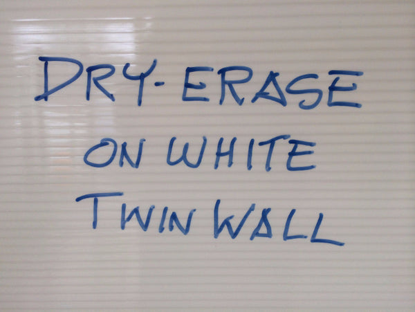 Dry-Erase Marker on White Twin Wall Panel Example
