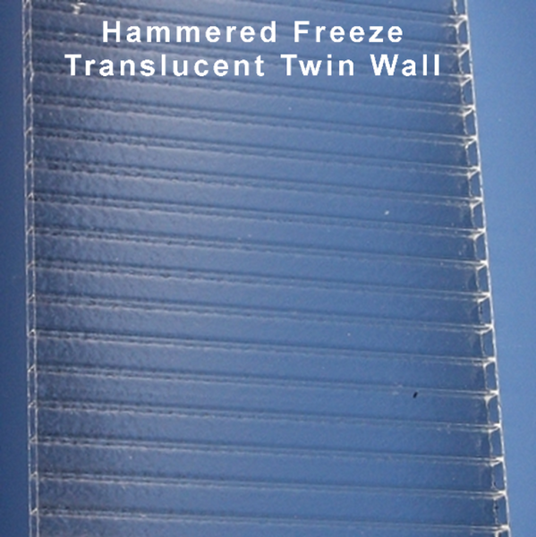 Hammered Freeze Translucent Twin Wall Panel