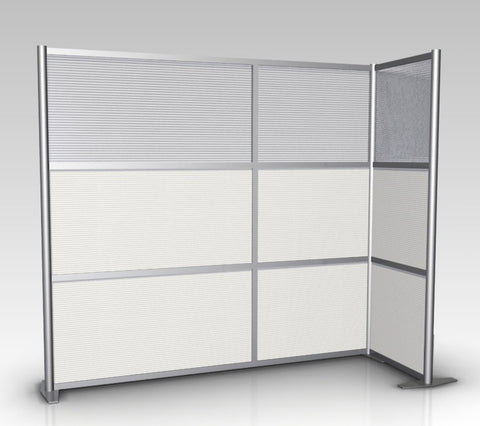 Modern Room Partition L-Shaped 84" x 27"