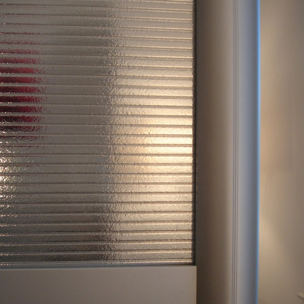 75"L x 27"W x 75" high -  L-Shaped Office Room Divider, Translucent Panels