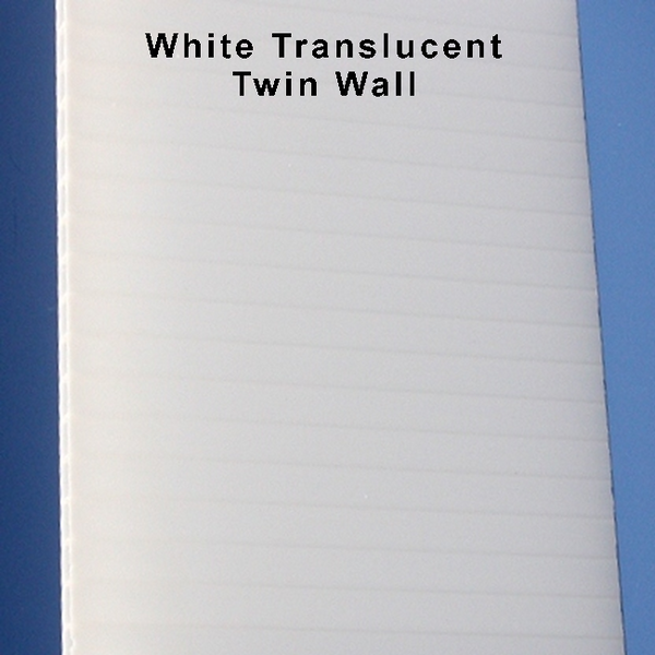 84" wide x 75" high Office Partition, White & Translucent Panels